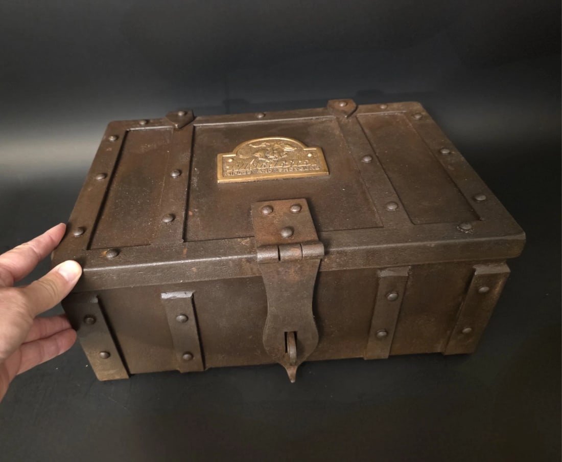 15" Wrought Iron Winchester Ammunition Chest Strongbox - 3