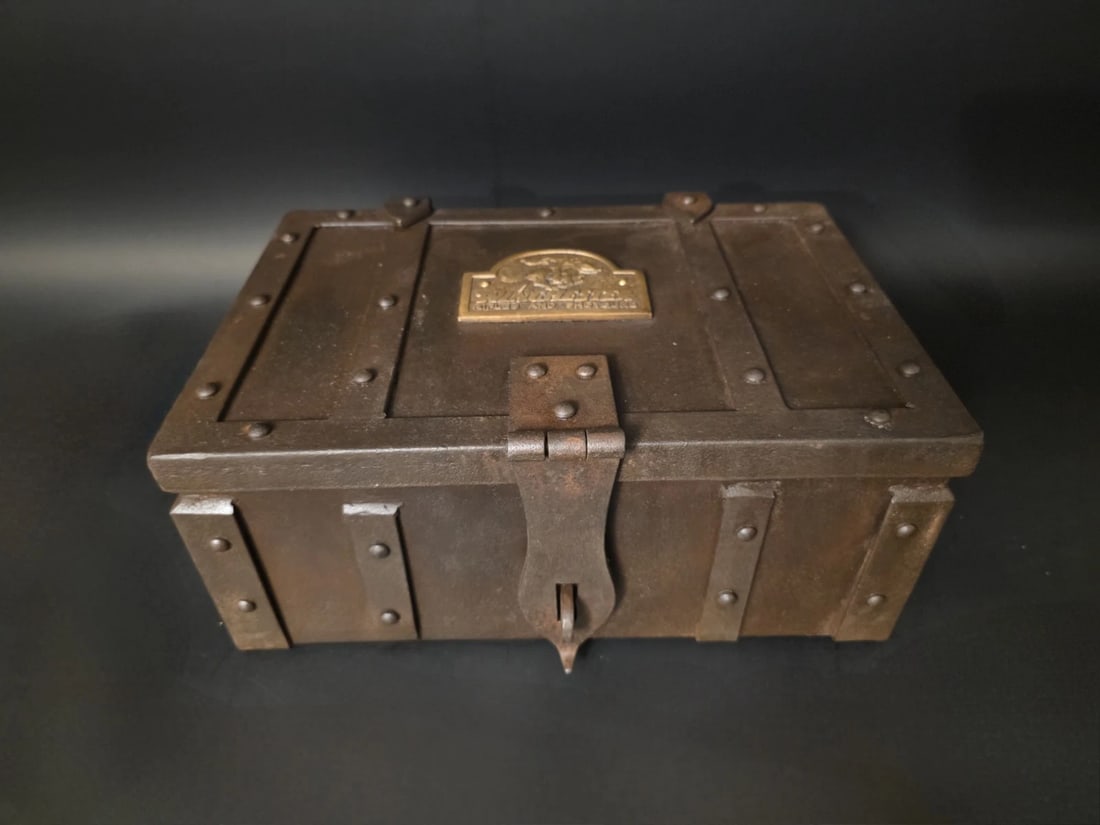 15" Wrought Iron Winchester Ammunition Chest Strongbox - 4