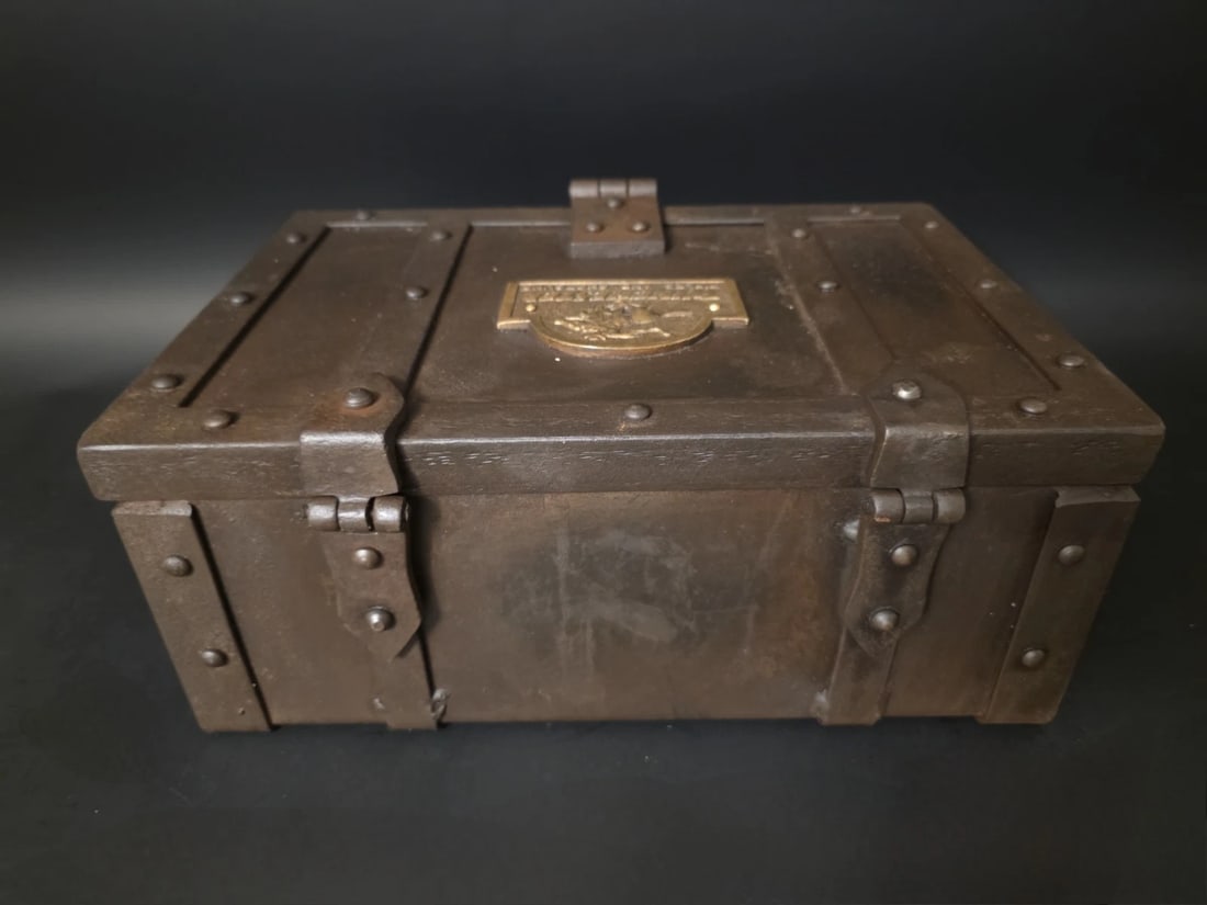 15" Wrought Iron Winchester Ammunition Chest Strongbox - 9
