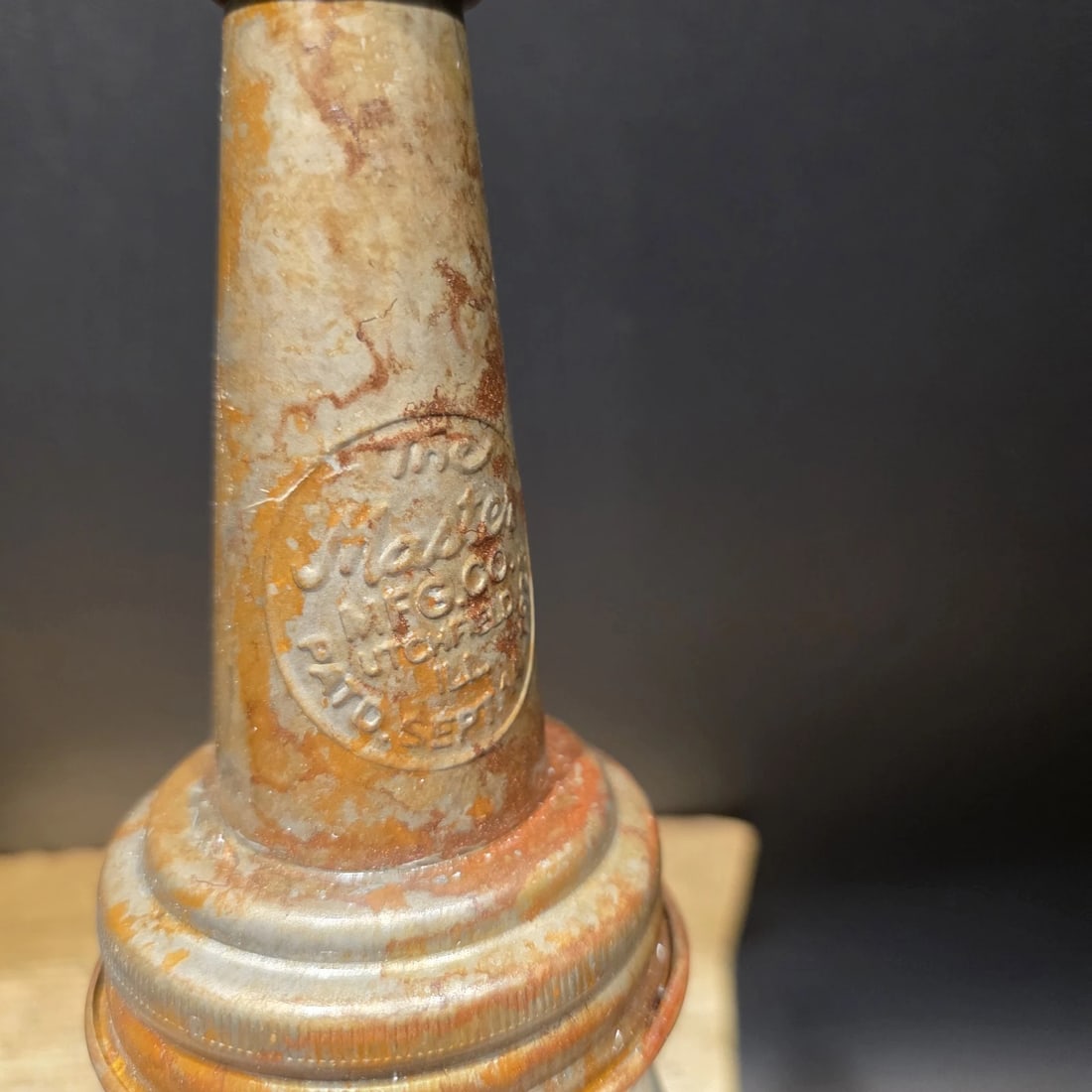 1930s Style Glass Gulf Oil Bottle w Spout - 8