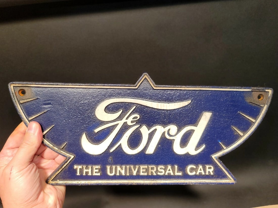 Cast Iron Ford Car Sign Plaque - 11