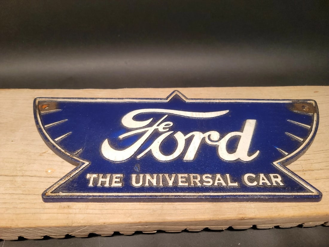 Cast Iron Ford Car Sign Plaque - 12