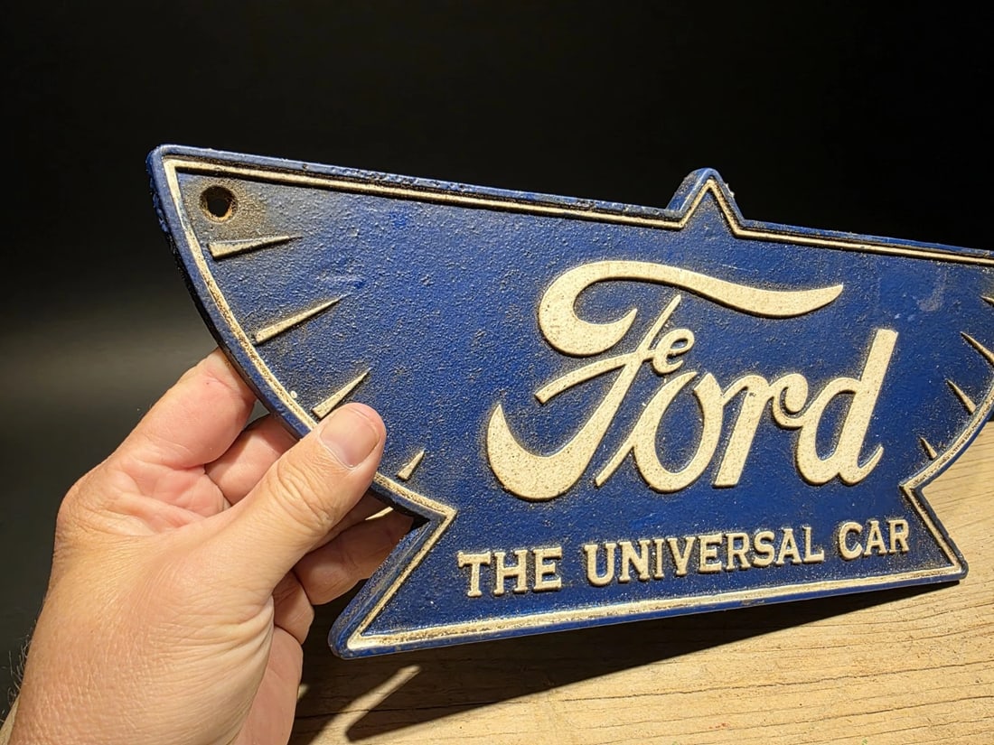 Cast Iron Ford Car Sign Plaque - 14