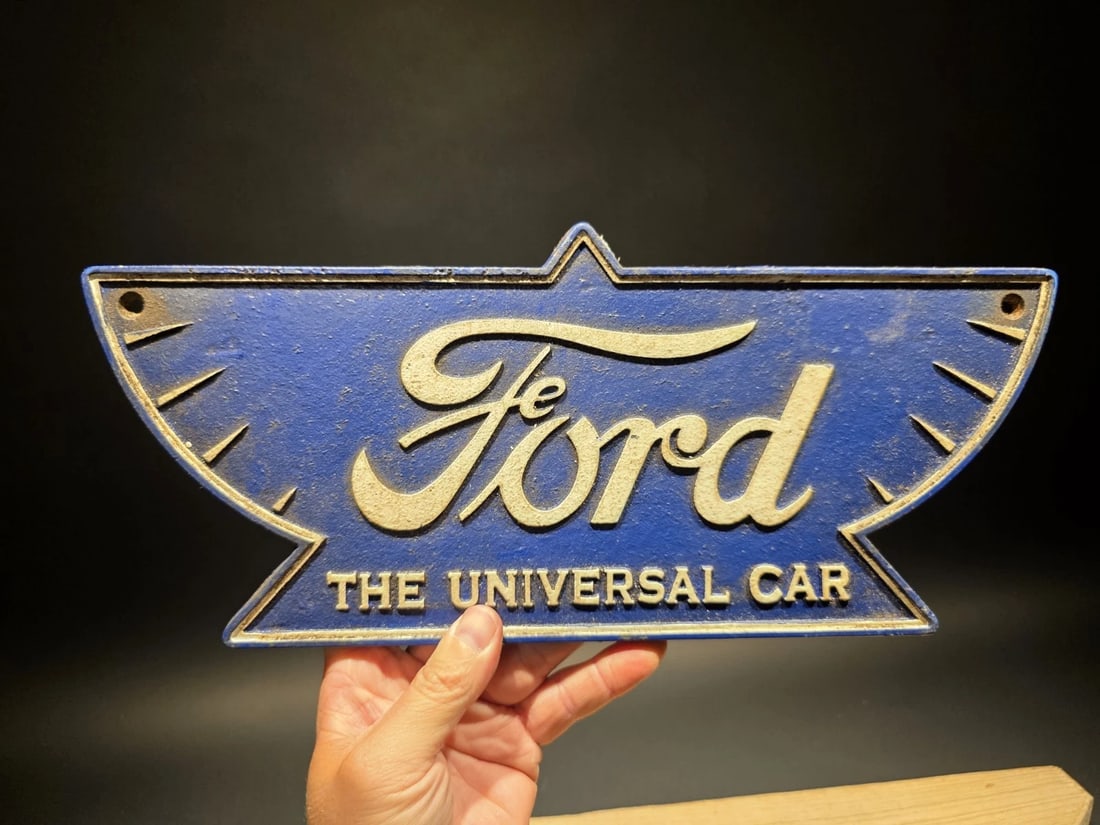 Cast Iron Ford Car Sign Plaque - 17