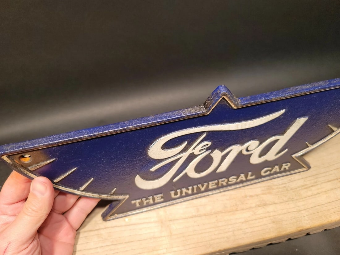 Cast Iron Ford Car Sign Plaque - 3