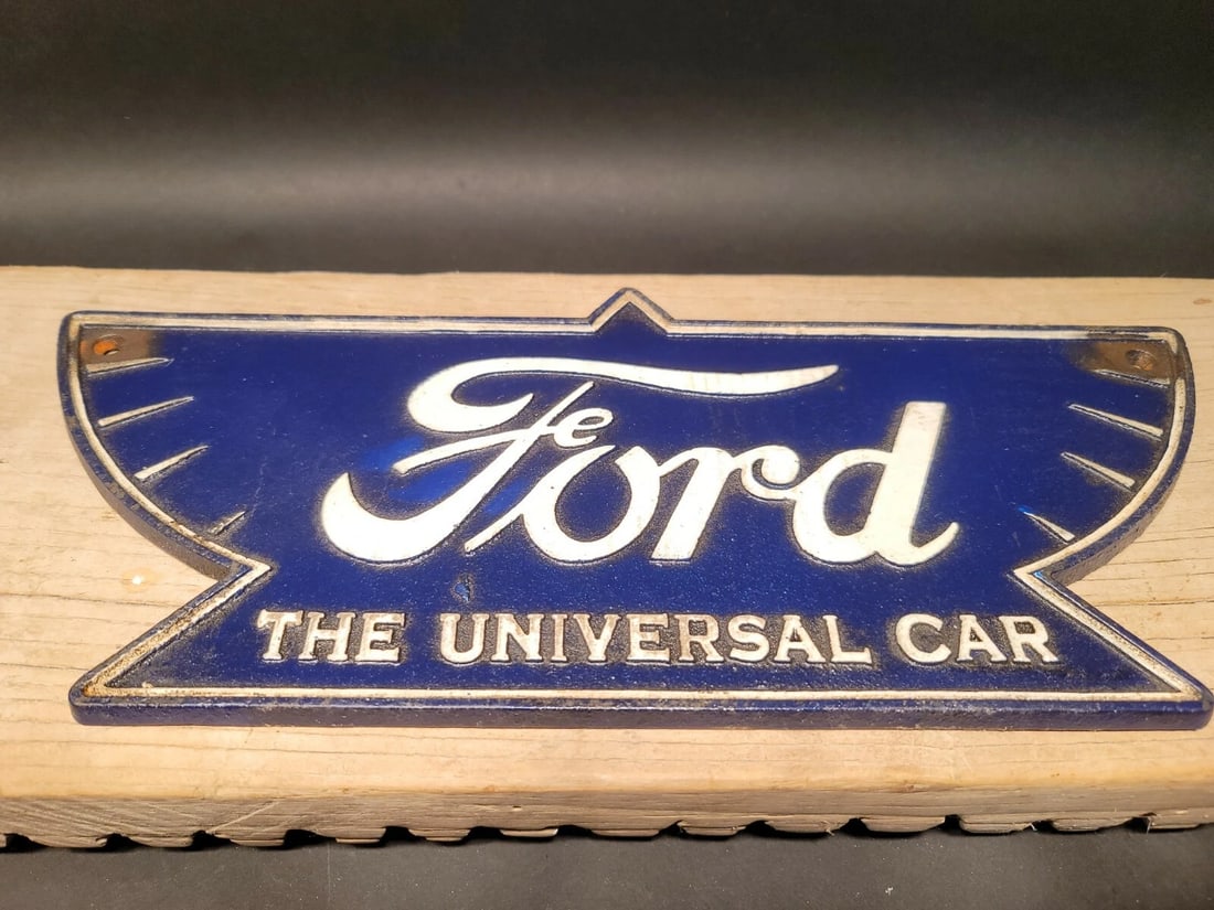 Cast Iron Ford Car Sign Plaque - 6