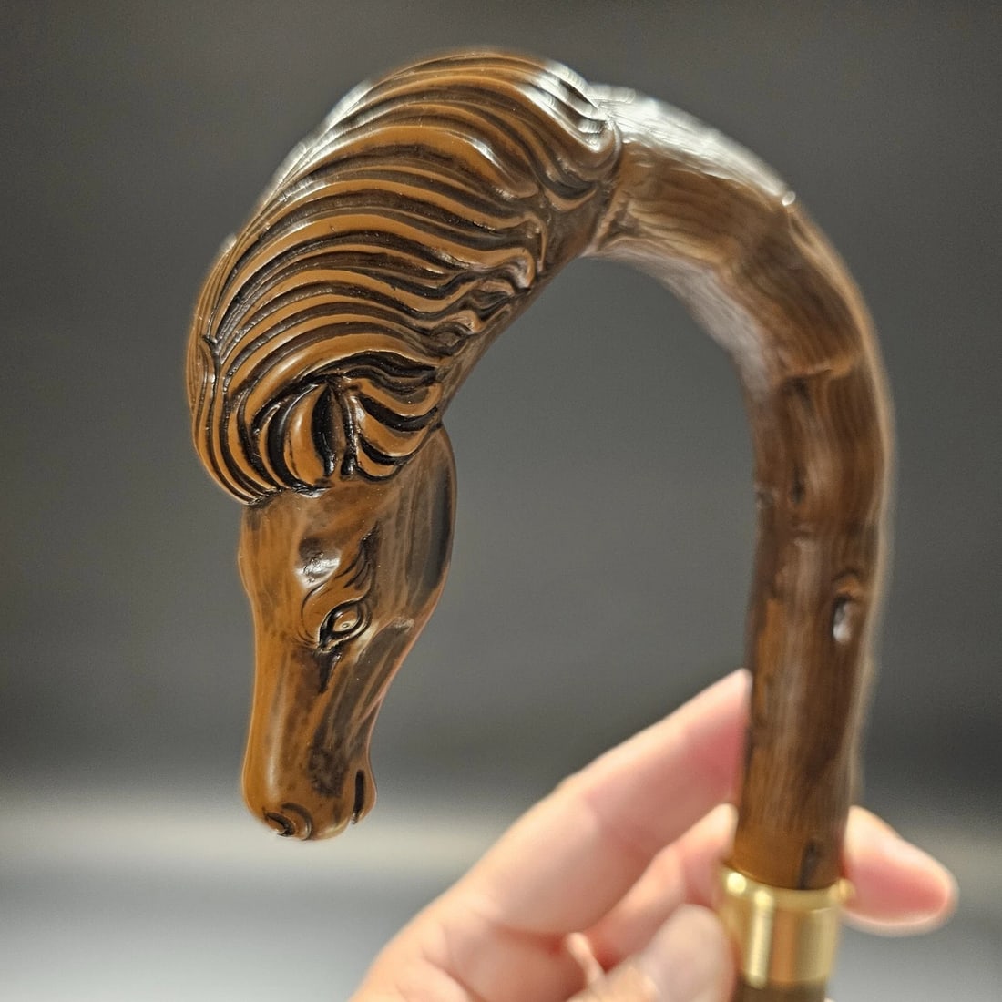 36" Horse Head Walking Stick Cane - 2