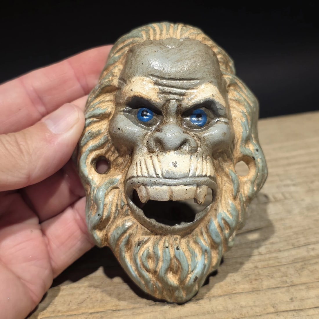 Cast Iron Yeti Sasquatch Wall mount Bottle Opener - 3