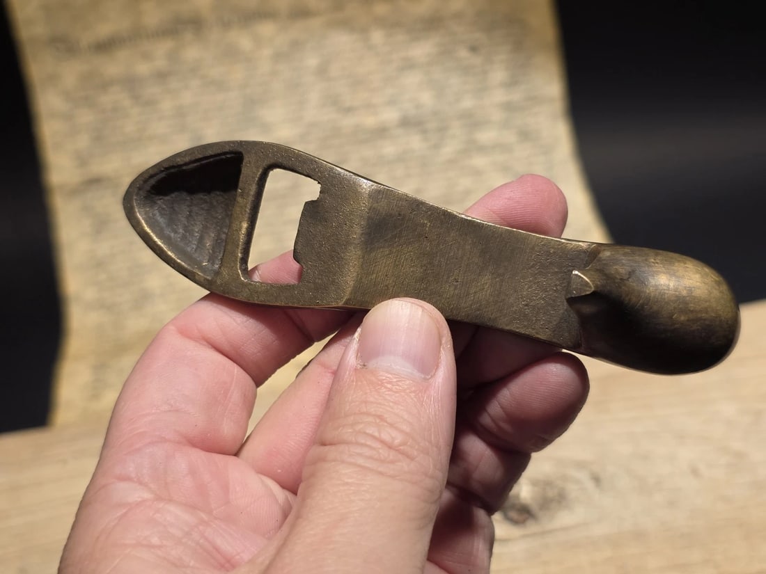 5" Brass "Cinderella" High Heel Shoe Bottle Opener - 10