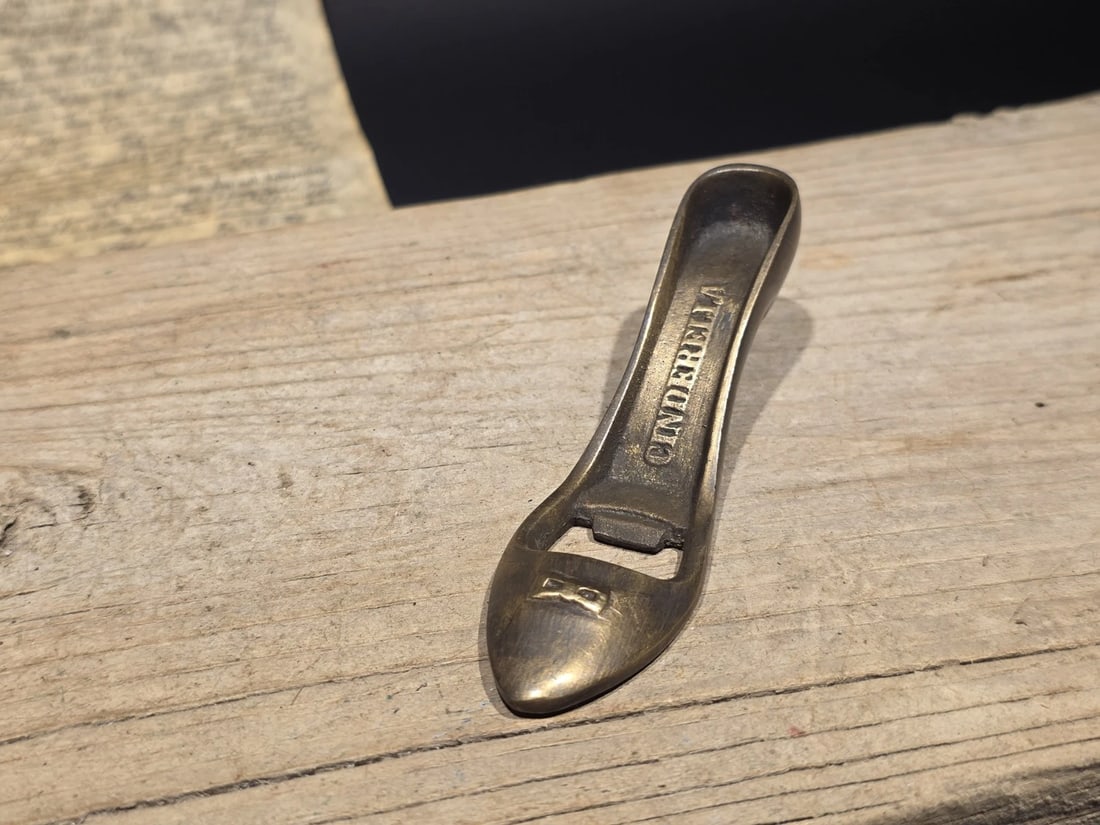 5" Brass "Cinderella" High Heel Shoe Bottle Opener - 4
