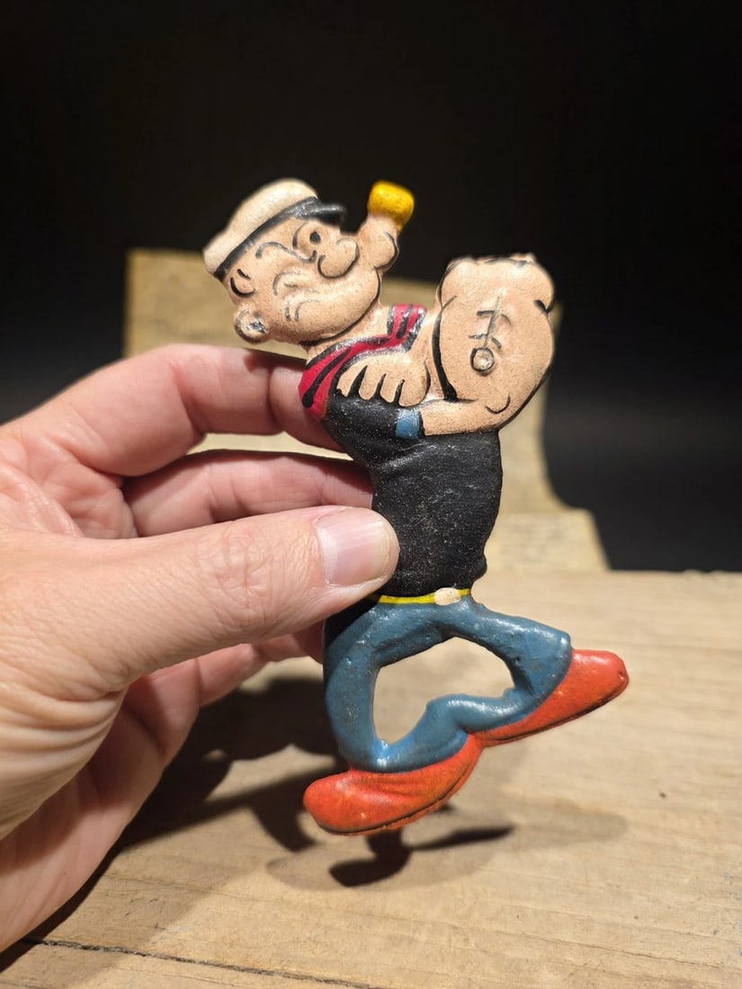 5" Cast Iron Popeye Bottle Opener - 3