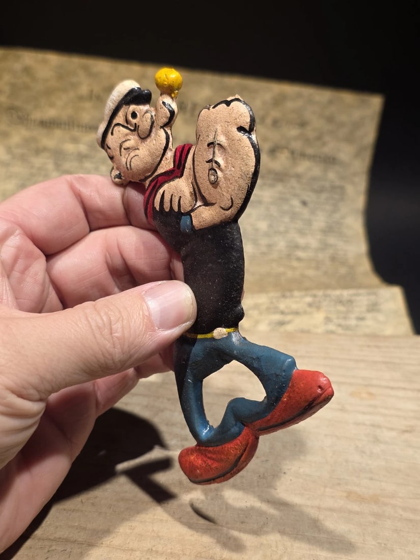 5" Cast Iron Popeye Bottle Opener - 4