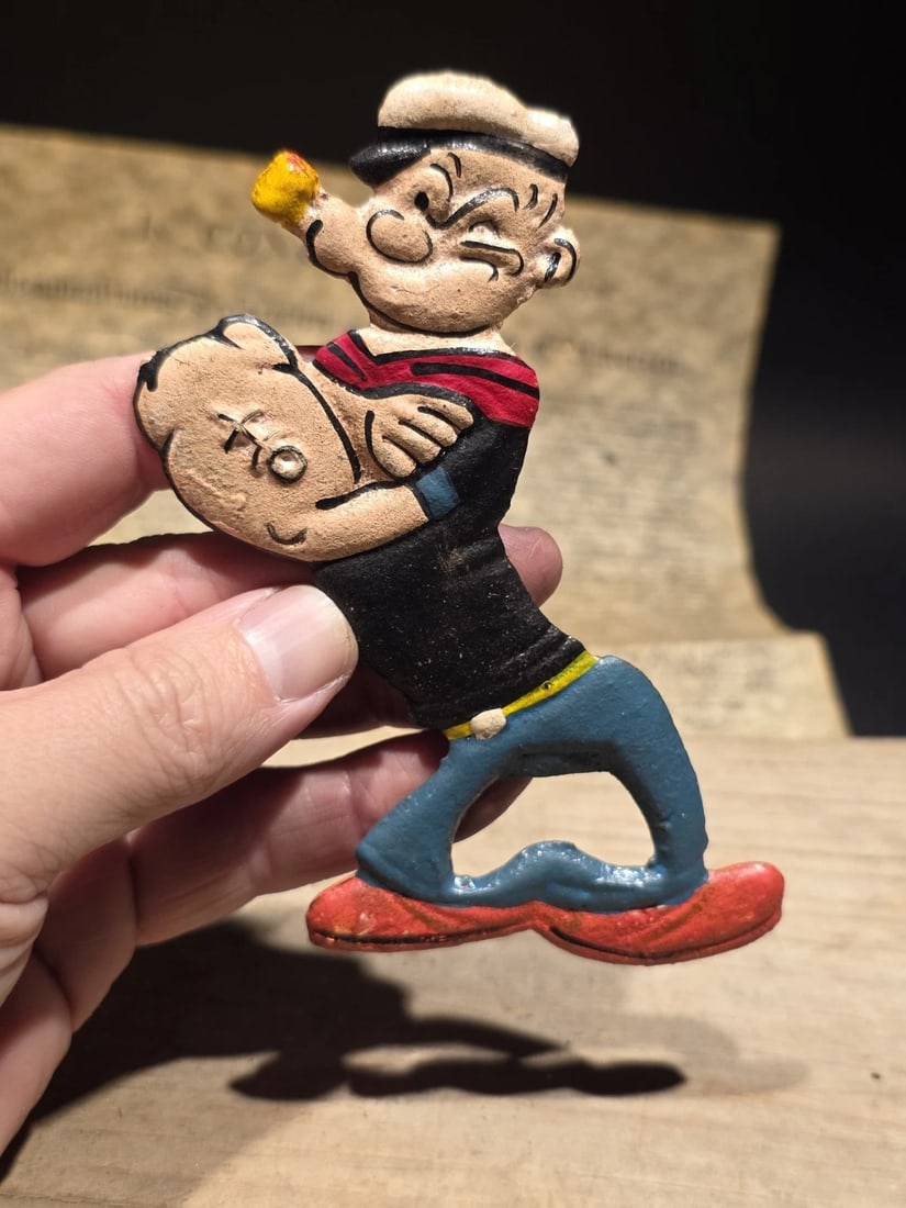 5" Cast Iron Popeye Bottle Opener - 5