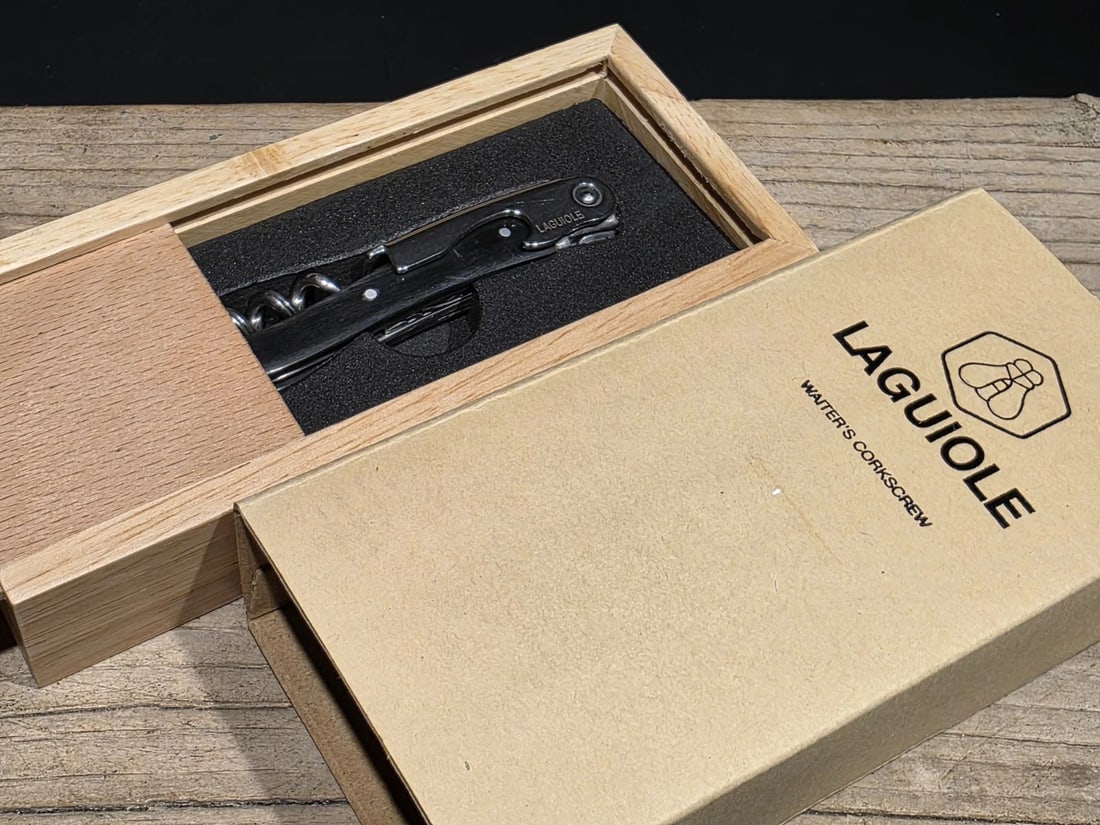 Laguiole Corkscrew with Black Horn Handles - 5