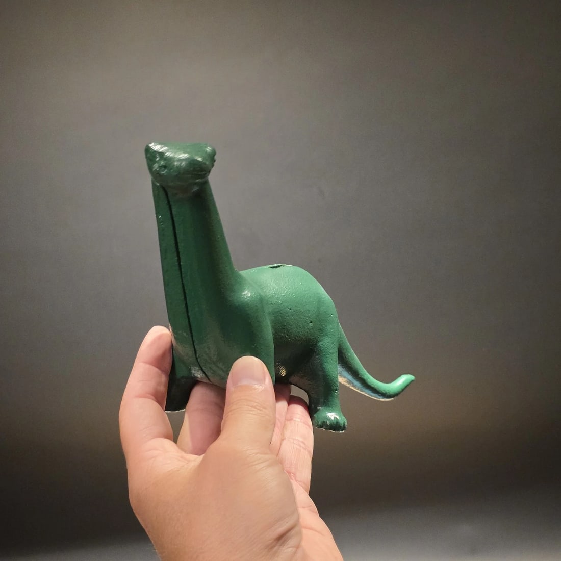 Cast Iron Brontosaurus Dinosaur Coin Bank - 13
