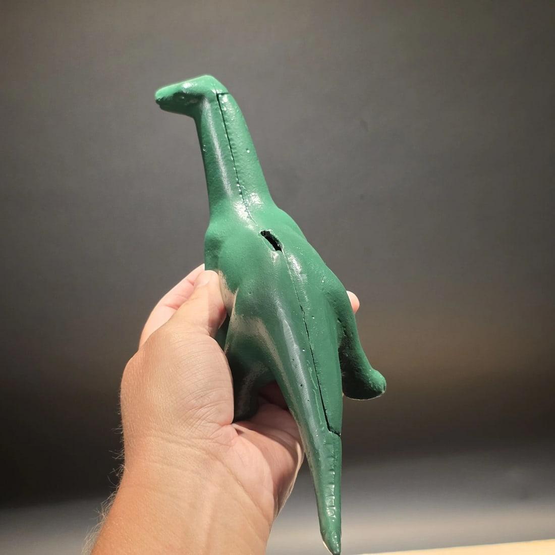 Cast Iron Brontosaurus Dinosaur Coin Bank - 15