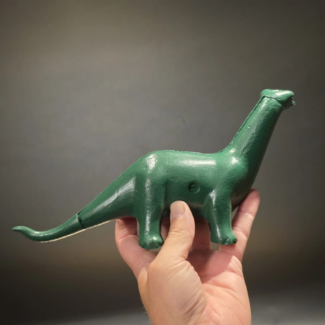 Cast Iron Brontosaurus Dinosaur Coin Bank - 7