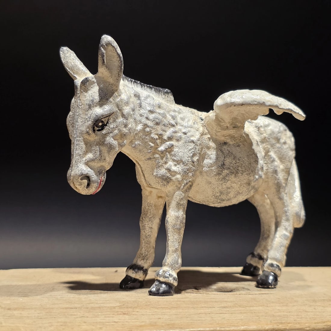 Cast Iron Flying Donkey Coin Bank - 18