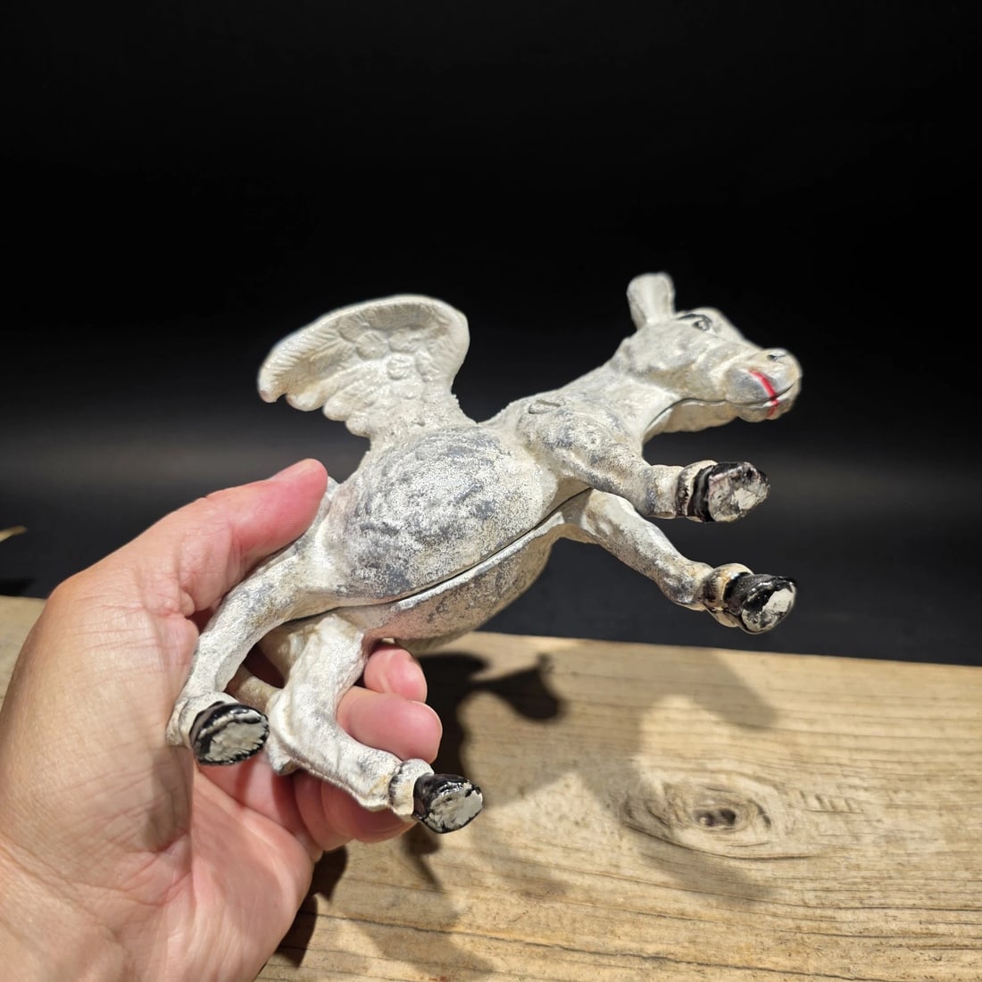 Cast Iron Flying Donkey Coin Bank - 6