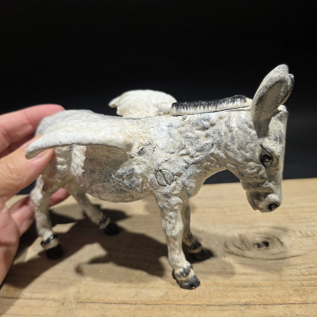 Cast Iron Flying Donkey Coin Bank - 9