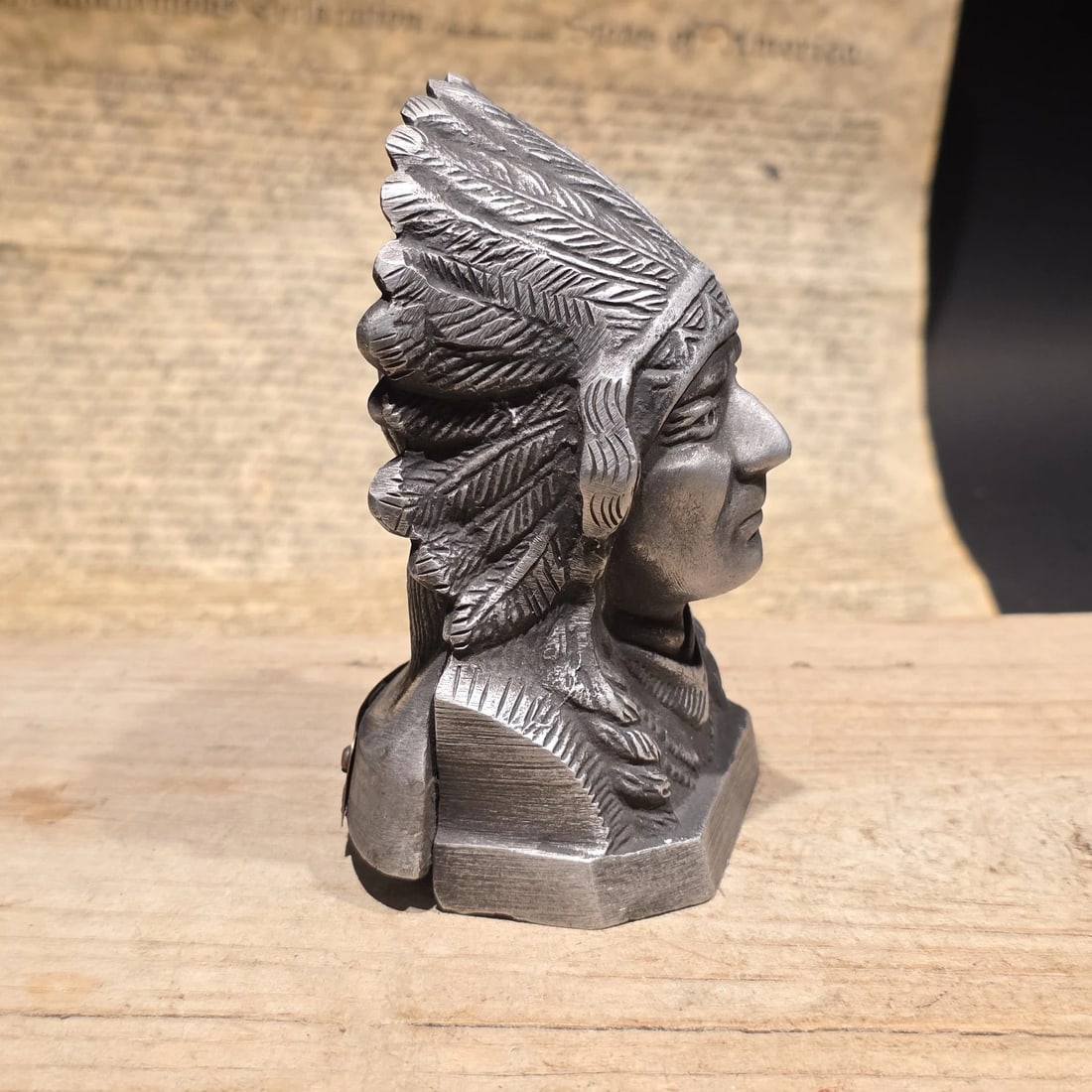 5" Metal Indian Motorcycle Coin Bank - 4