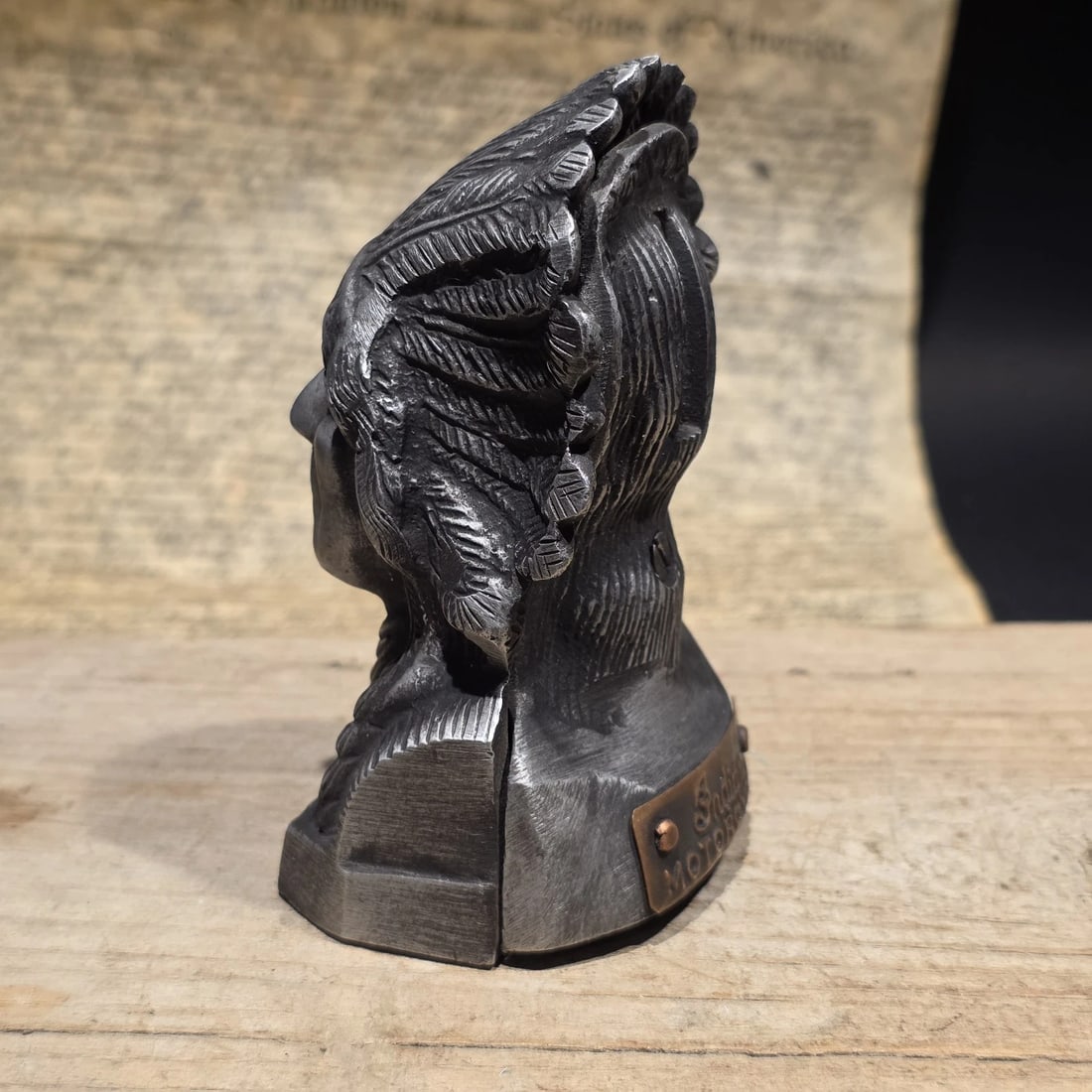 5" Metal Indian Motorcycle Coin Bank - 5