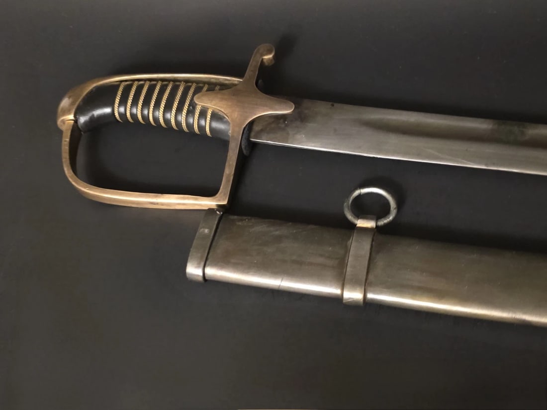 1821 Pattern Cavalry Saber Sword w/ Scabbard - British Officer Style - 4