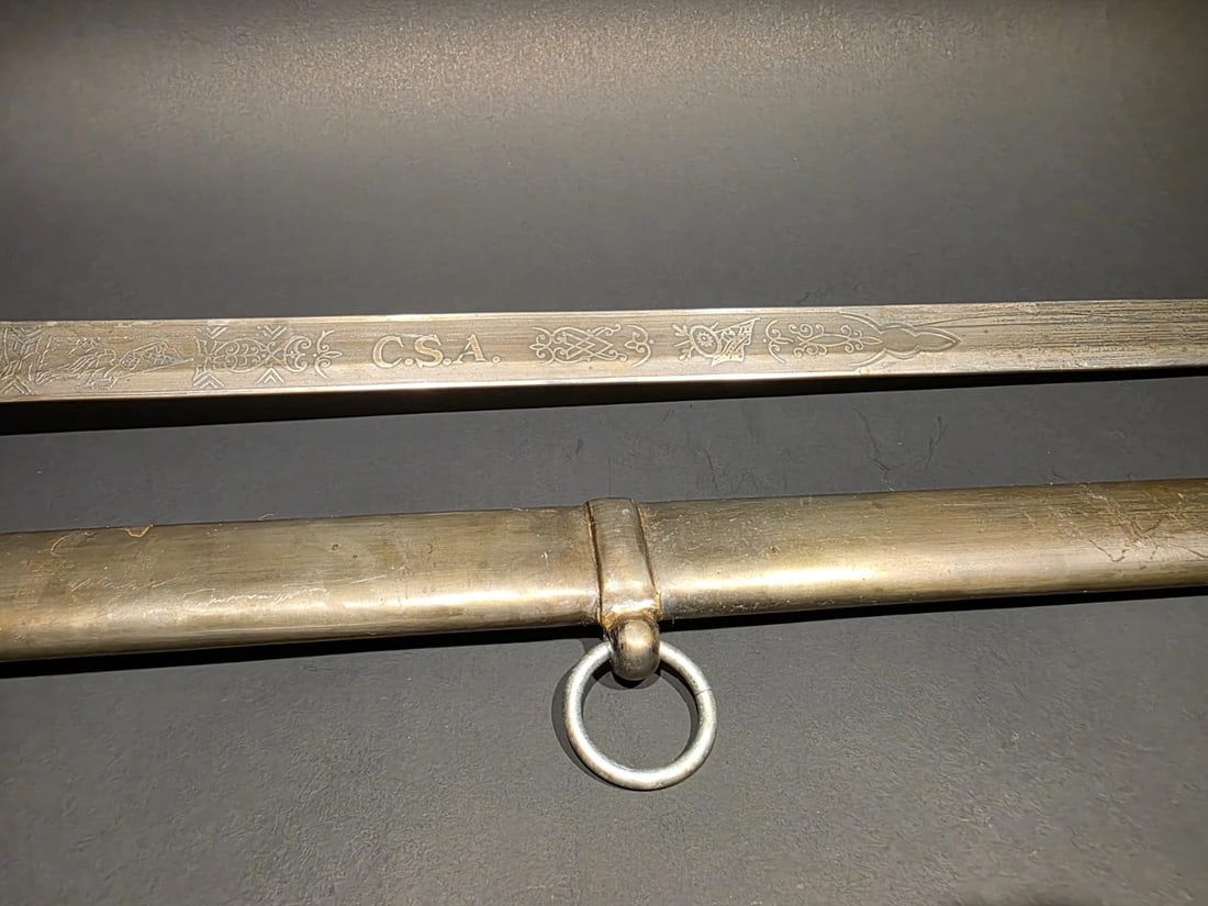 40" Antique-Style 1850 Confederate Civil War Sword - 11