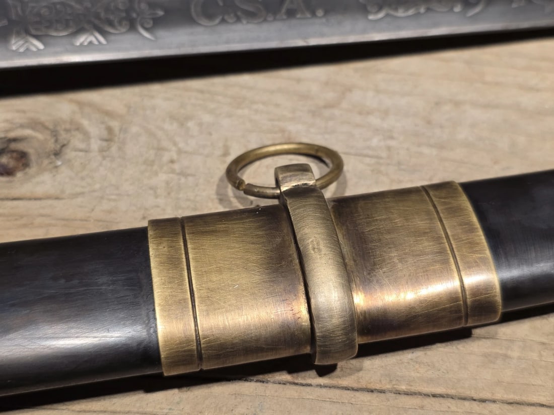 40" Antique-Style 1850 Confederate Civil War Sword - 17
