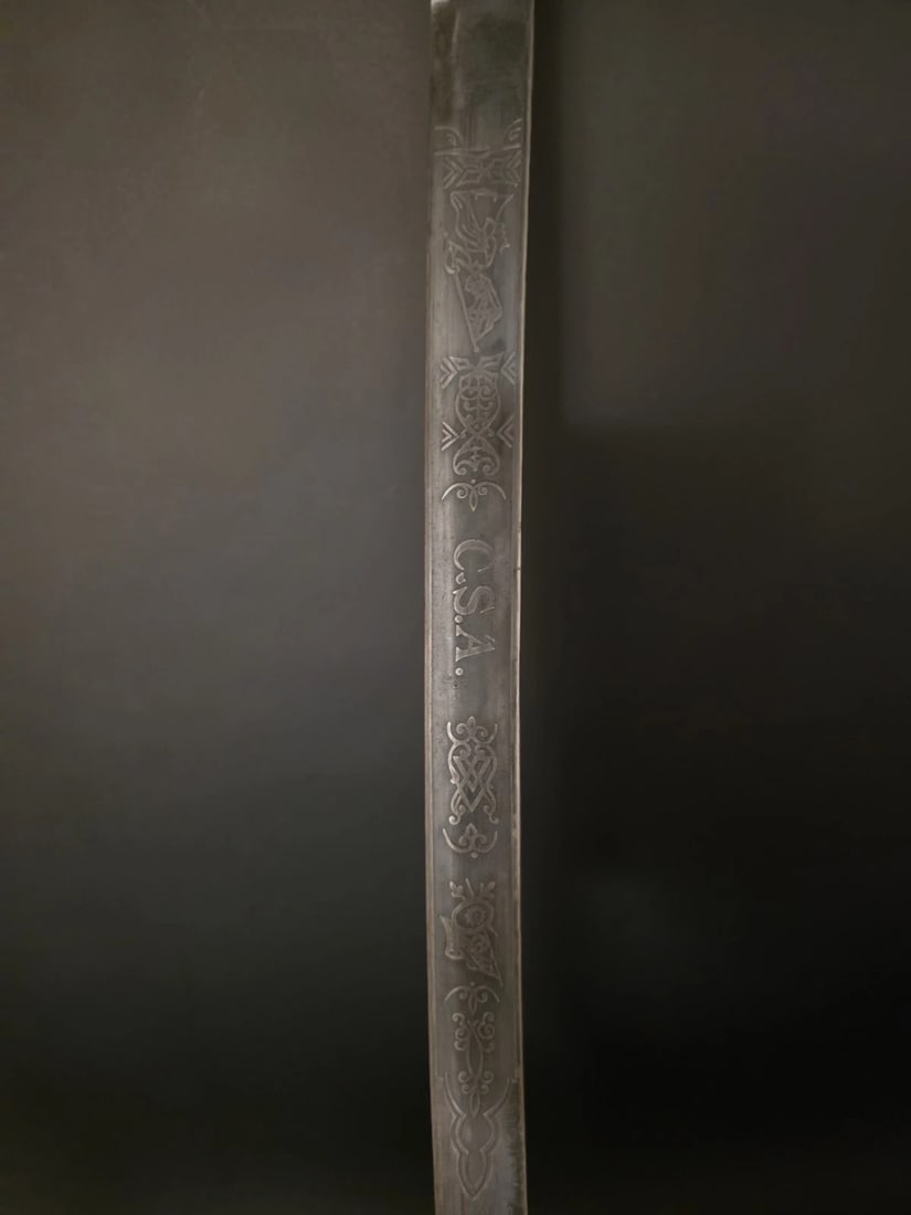 40" Antique-Style 1850 Confederate Civil War Sword - 3