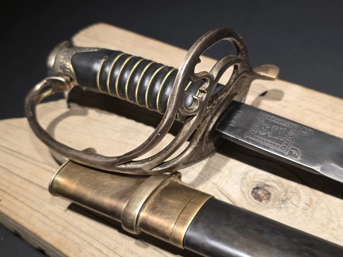 40" Antique-Style 1850 Confederate Civil War Sword - 9