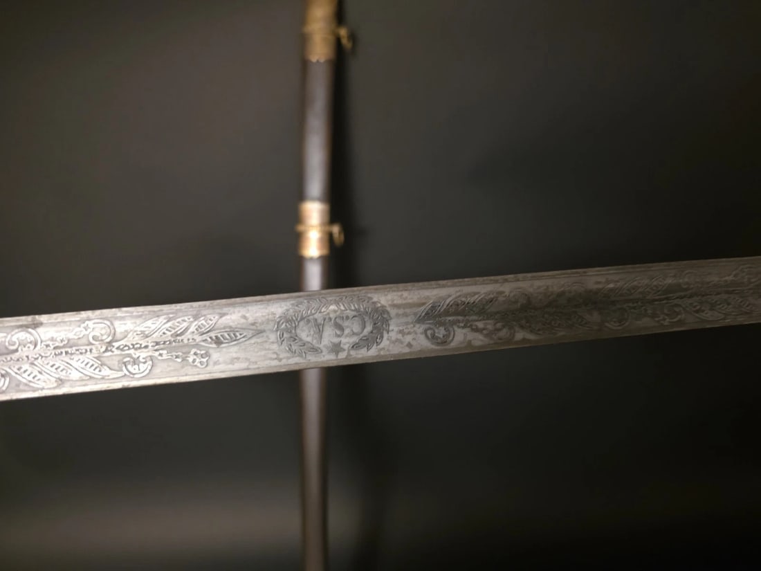 Fayetteville Armory Civil War Officers Confederate CS Sword - 12