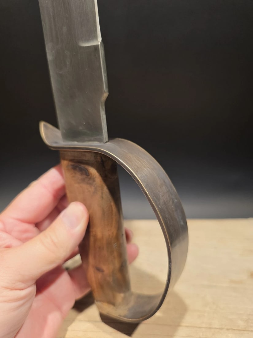 15" Civil War Style Confederate D Guard Bowie Knife - 10