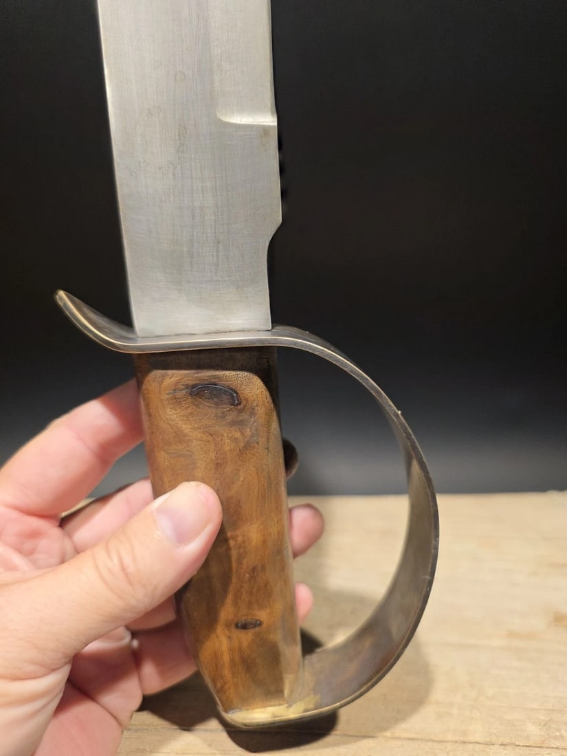 15" Civil War Style Confederate D Guard Bowie Knife - 12