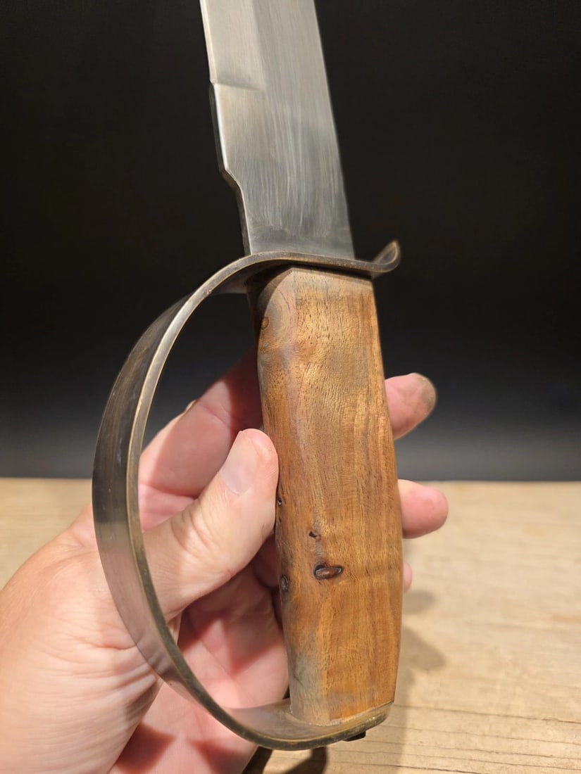 15" Civil War Style Confederate D Guard Bowie Knife - 3