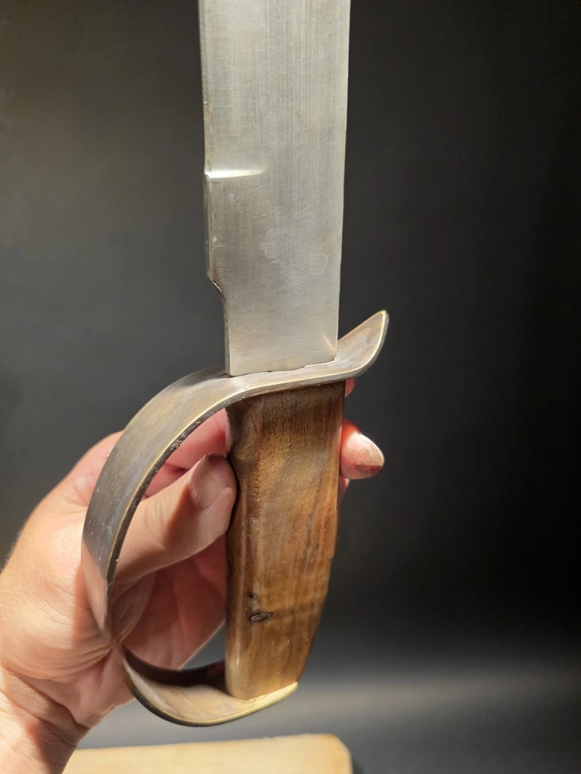 15" Civil War Style Confederate D Guard Bowie Knife - 4