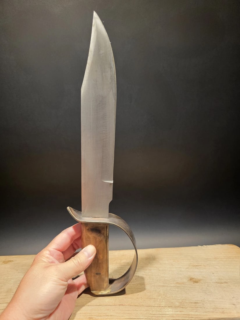 15" Civil War Style Confederate D Guard Bowie Knife - 7