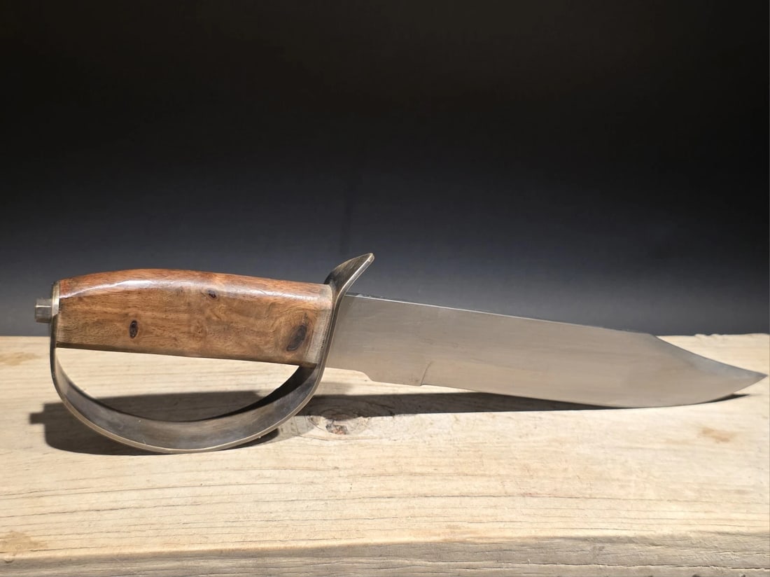 15" Civil War Style Confederate D Guard Bowie Knife - 9