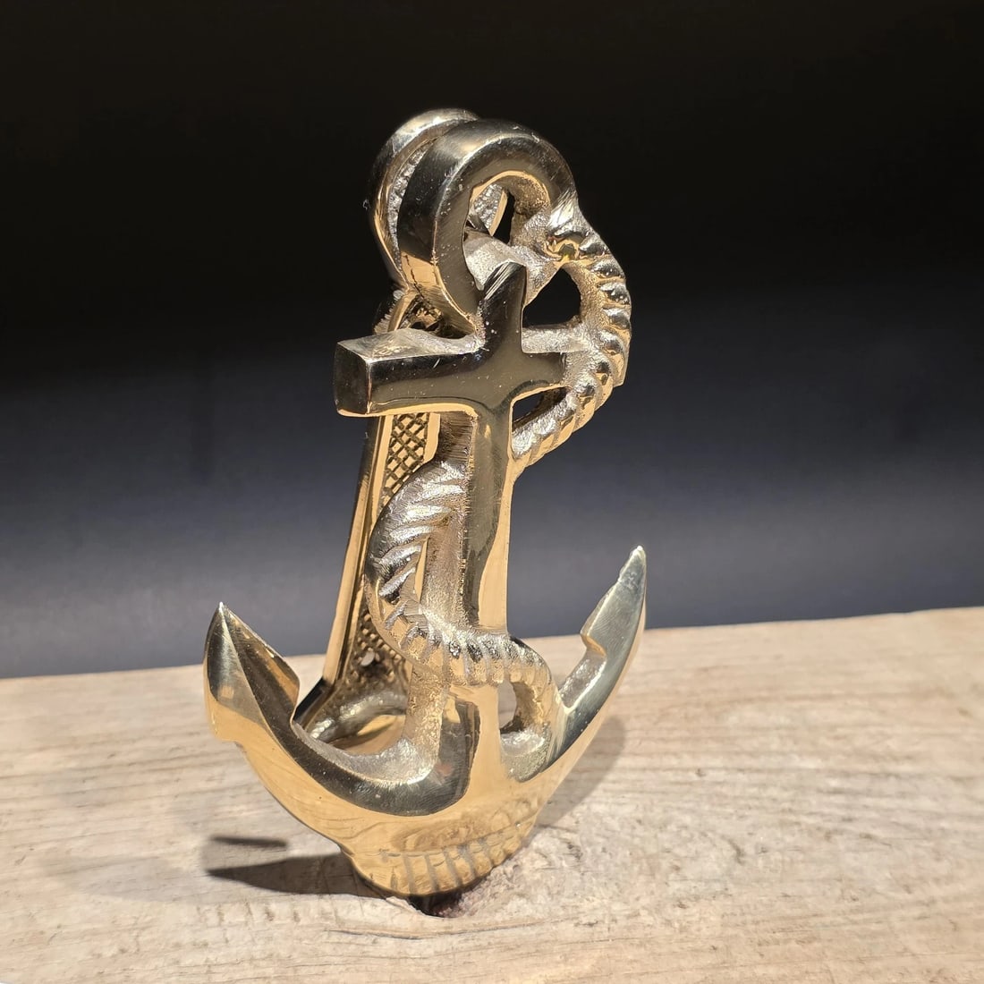 6" Brass Anchor Door Knocker - 13