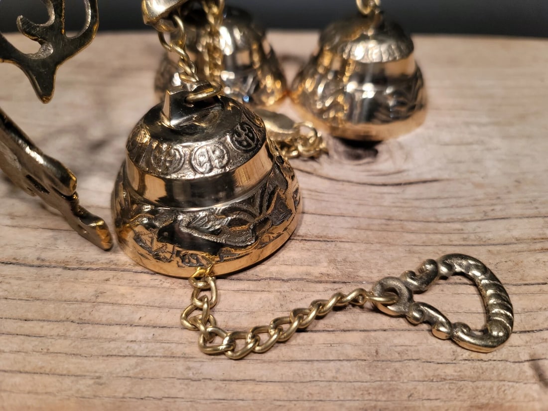Brass Shopkeepers Entry Wall Mount Bell Hanging Doorbell - 8