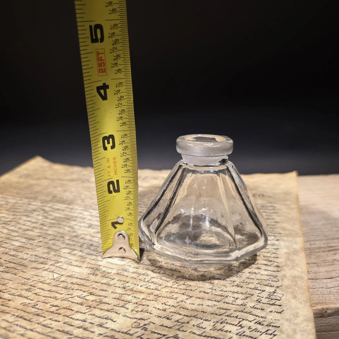 3" Glass Inkwell Desk Ink Bottle Writing Accessory - 13