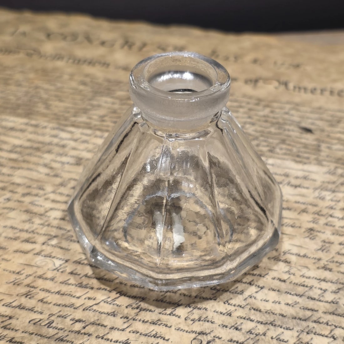3" Glass Inkwell Desk Ink Bottle Writing Accessory - 4