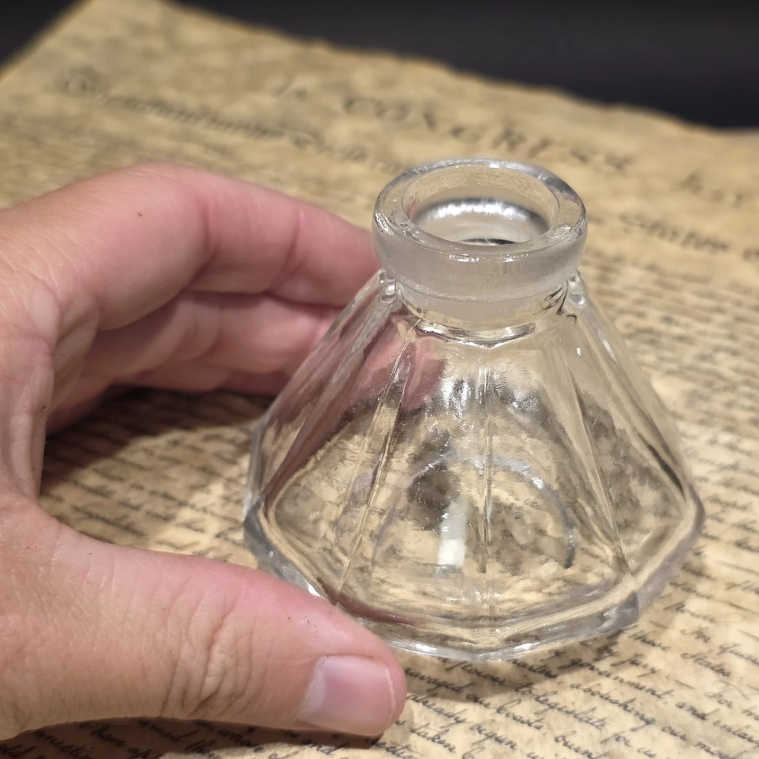 3" Glass Inkwell Desk Ink Bottle Writing Accessory - 5