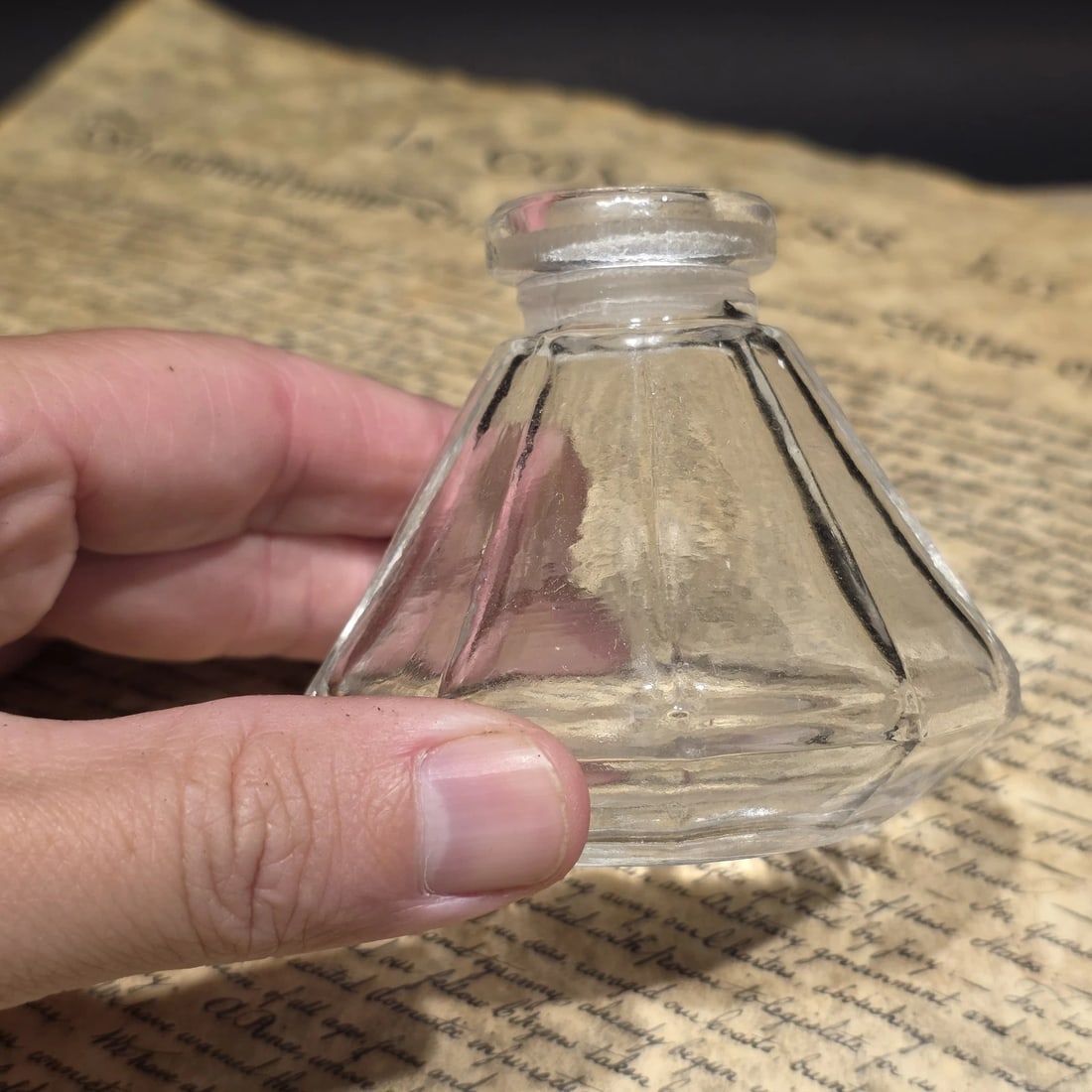 3" Glass Inkwell Desk Ink Bottle Writing Accessory - 6
