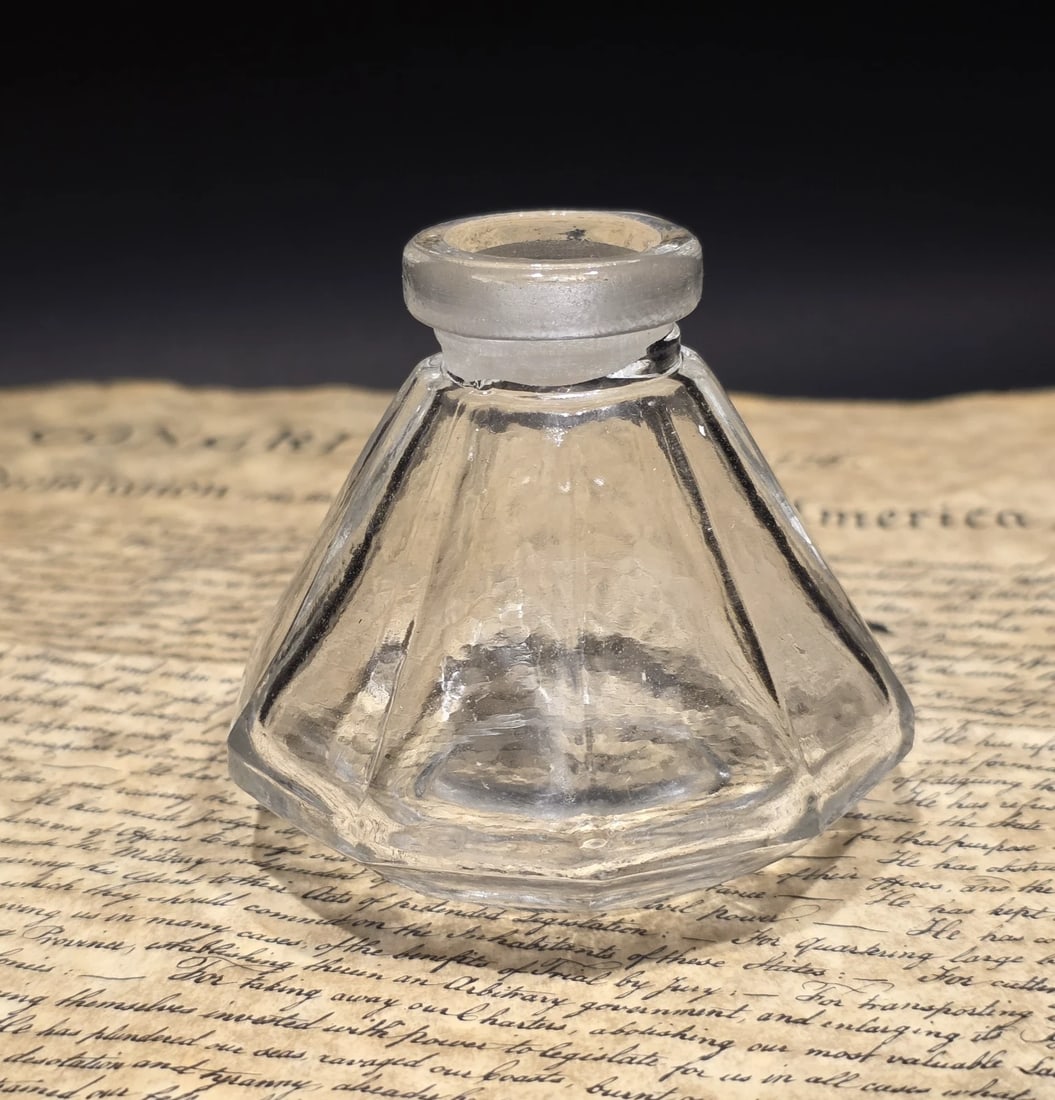 3" Glass Inkwell Desk Ink Bottle Writing Accessory - 7