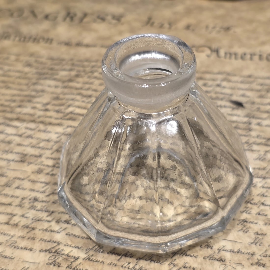 3" Glass Inkwell Desk Ink Bottle Writing Accessory - 8