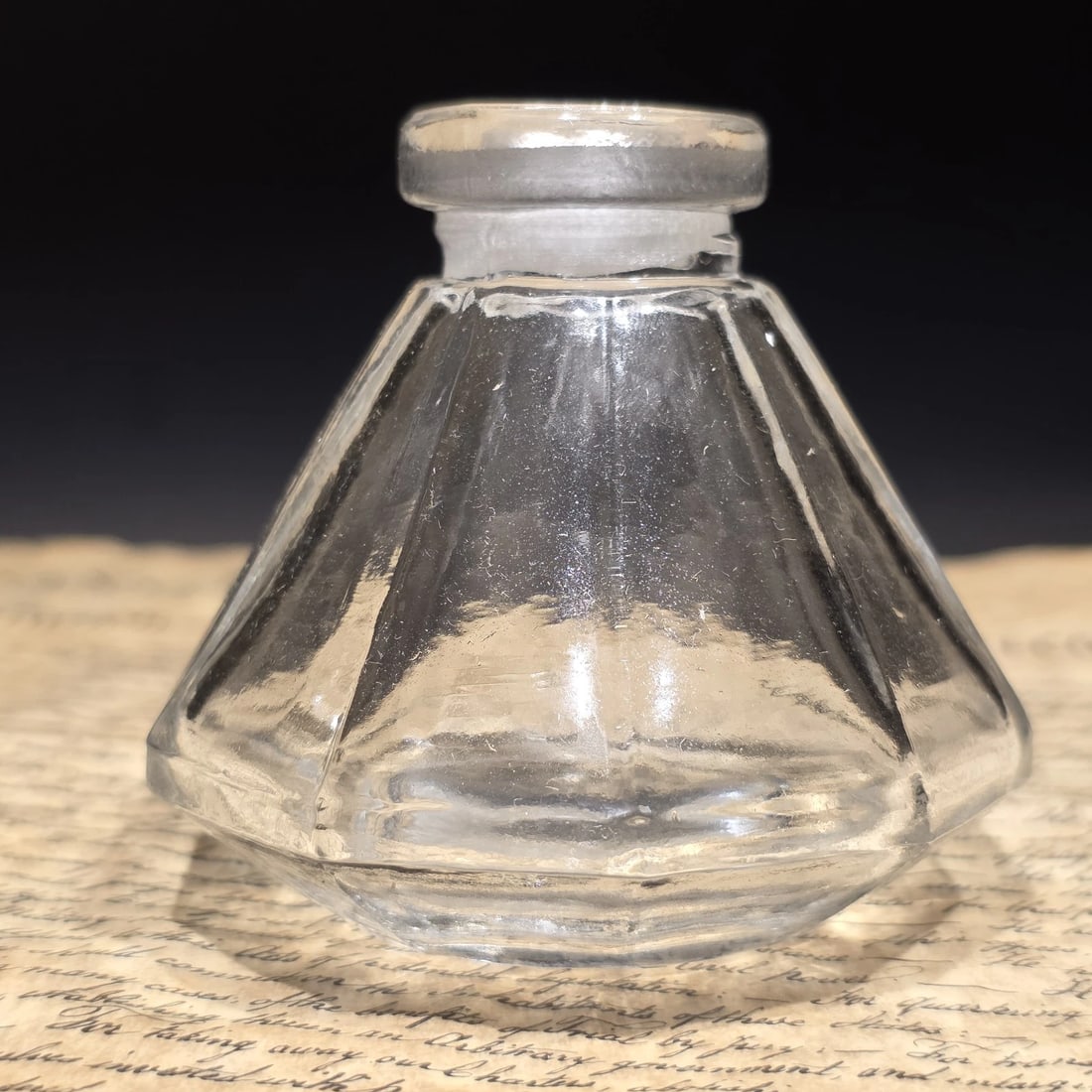 3" Glass Inkwell Desk Ink Bottle Writing Accessory - 9