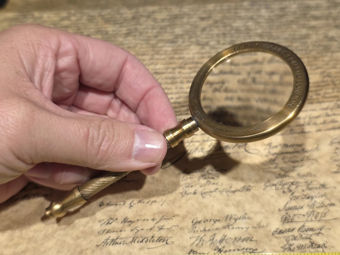 Brass Magnifying Glass 1941 Brass Loupe - 10