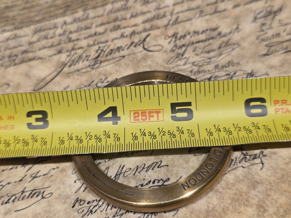Brass Magnifying Glass 1941 Brass Loupe - 12