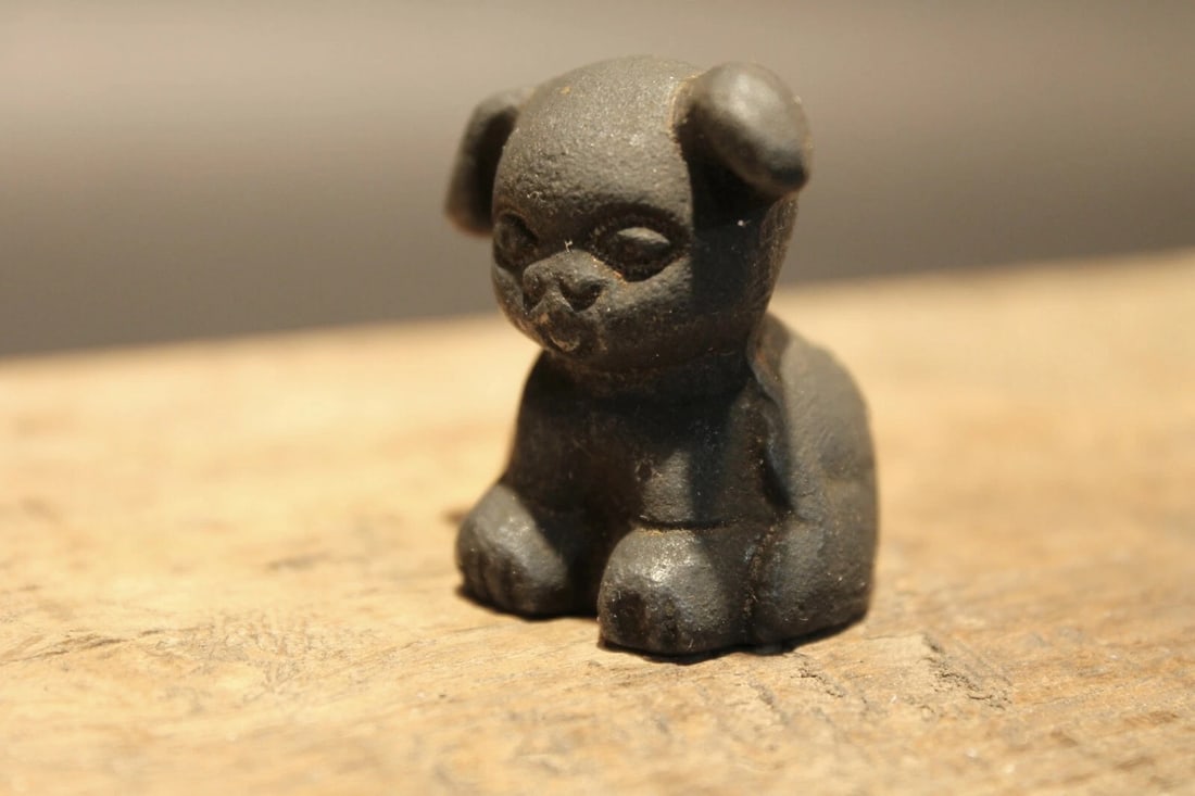 Miniature Cast Iron "Griswold Pup" Dog - 3